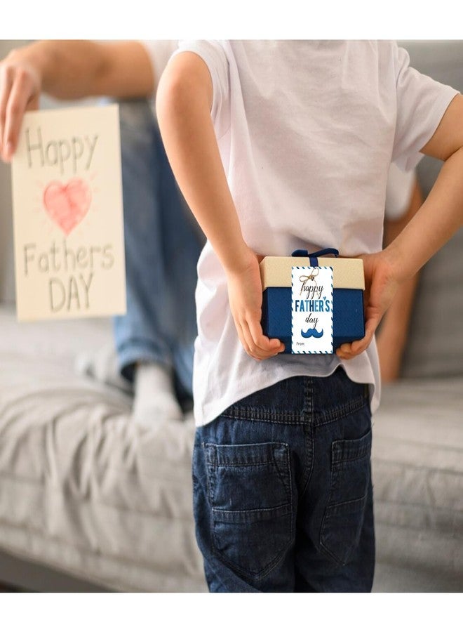 Aukolass 50PCS Father’s Day Gift Tags, Happy Fathers Day to The Best Dad Tags for Gift Packaging and Birthday Celebrations (White) - Image 4